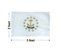 2'x3' Rhode Island Nylon Outdoor Flag